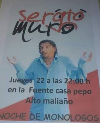 Monólogo de Sergio Muro en La Fuente Casa Pepo en  Maliaño