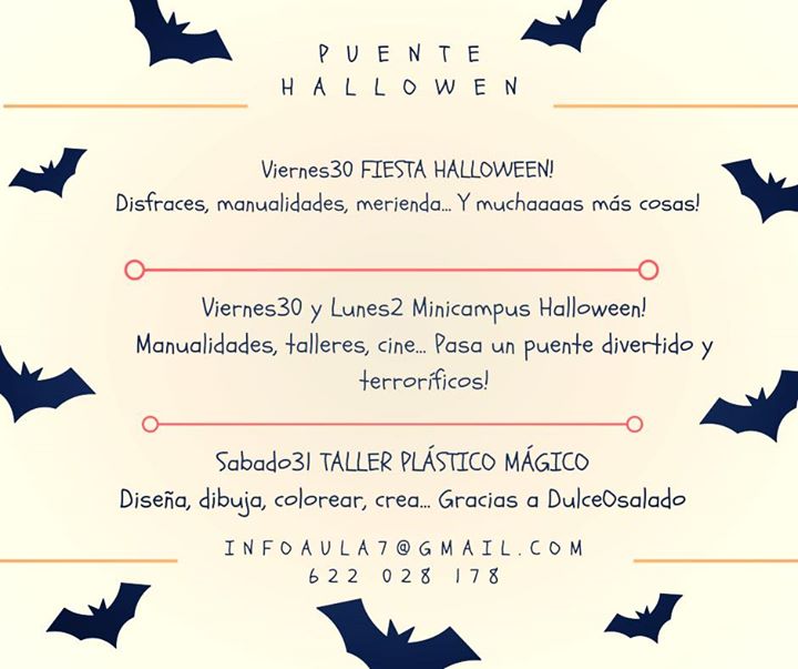 Puente de Halloween en Aula 7 en Santander