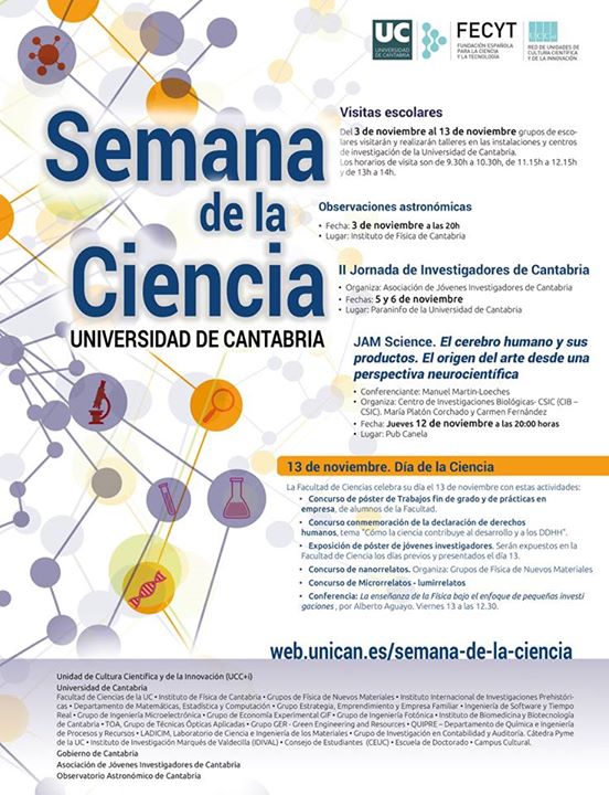 Semana de la Ciencia en la Universidad de Cantabria