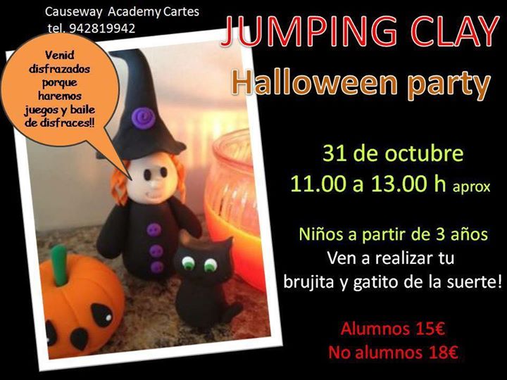 Taller de Jumping Clay y fiesta halloween en Cartes