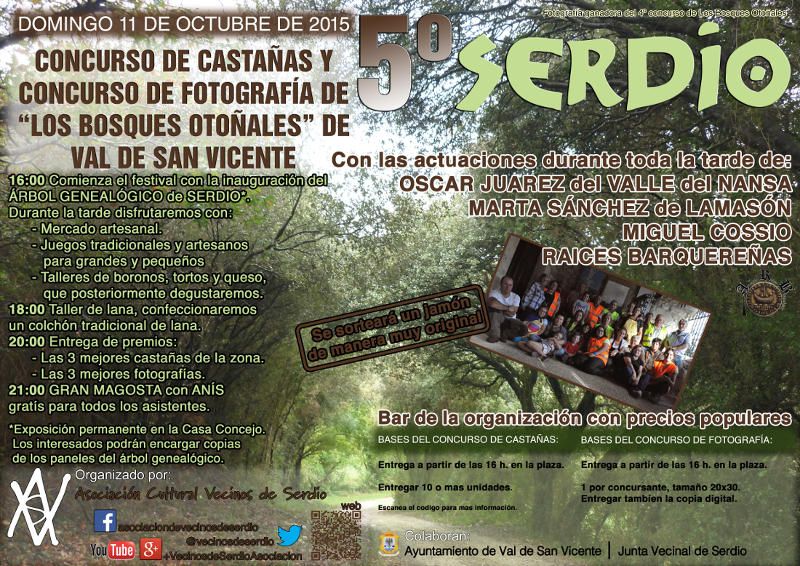 V Concurso de Castañas y de Fotografía en Serdio 2015