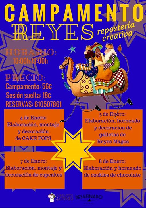 Campamento de Reyes de Repostería creativa en Desafinado en Liencres