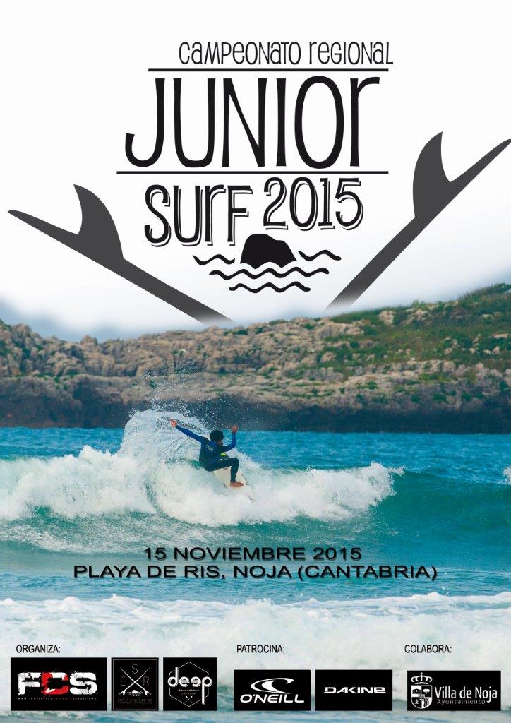 Campeonato regional junior de surf 2015 en Noja