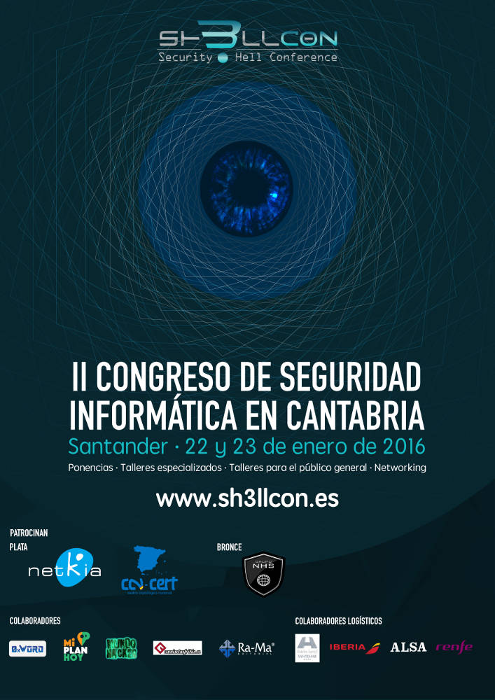 Congreso de Seguridad informática Sh3llcon 2016 en Santander