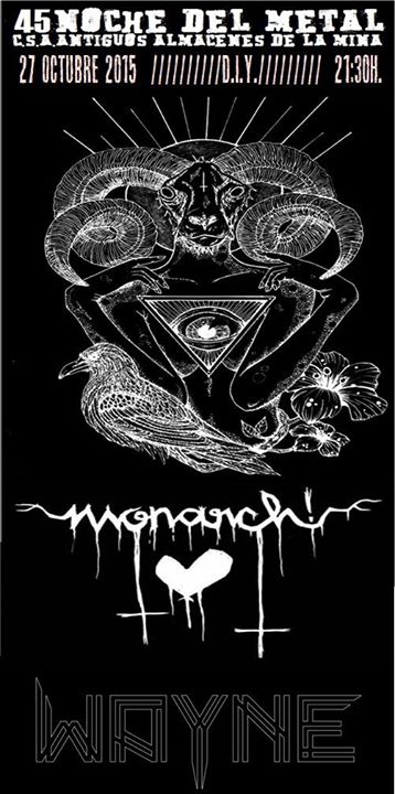 Concierto de Bell Witch, Monarch y Wayne en La Libre Antiguos Almacenes de la Mina