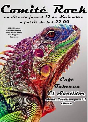 Concierto de Comité Rock en el Surtidor de Sarón