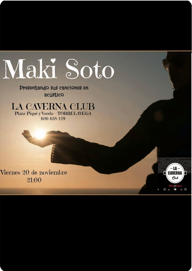 Concierto de Maki Soto en La Caverna en Torrelavega