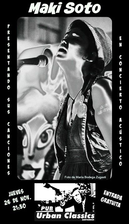 Concierto de Maki Soto en el Urban en Santander