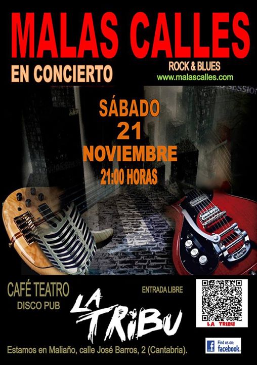 Concierto de Malas Calles en La Tribu de Maliaño