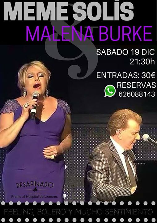 Concierto de Meme Solís en Desafinado en Liencres