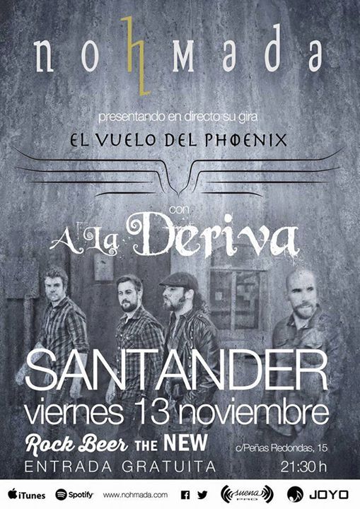 Concierto de Nohmada y A la Deriva en el New en Santander
