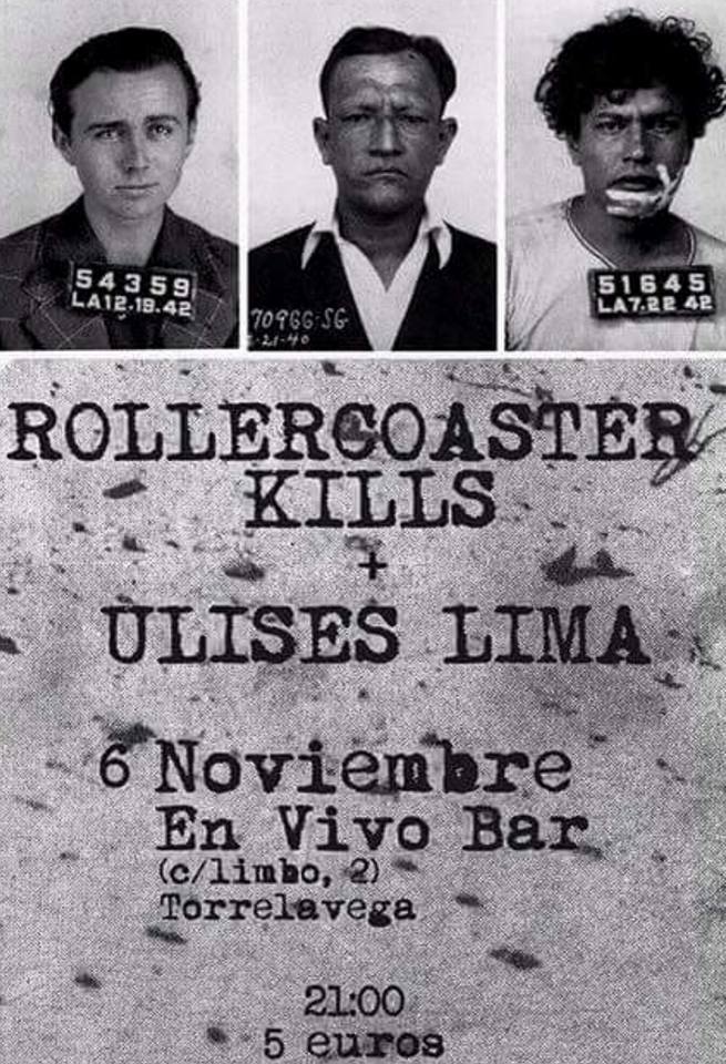 Concierto de Rollercoaster kills + Ulises Lima en En Vivo en Torrelavega