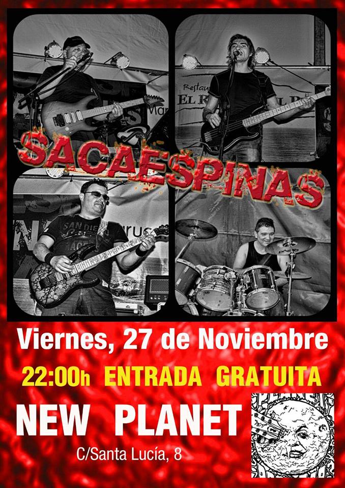 Concierto de Sacaespinas en el New Planet de Santander