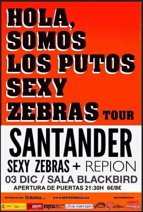 Concierto de Sexy Cebras y Repion en el Black Bird de Santander