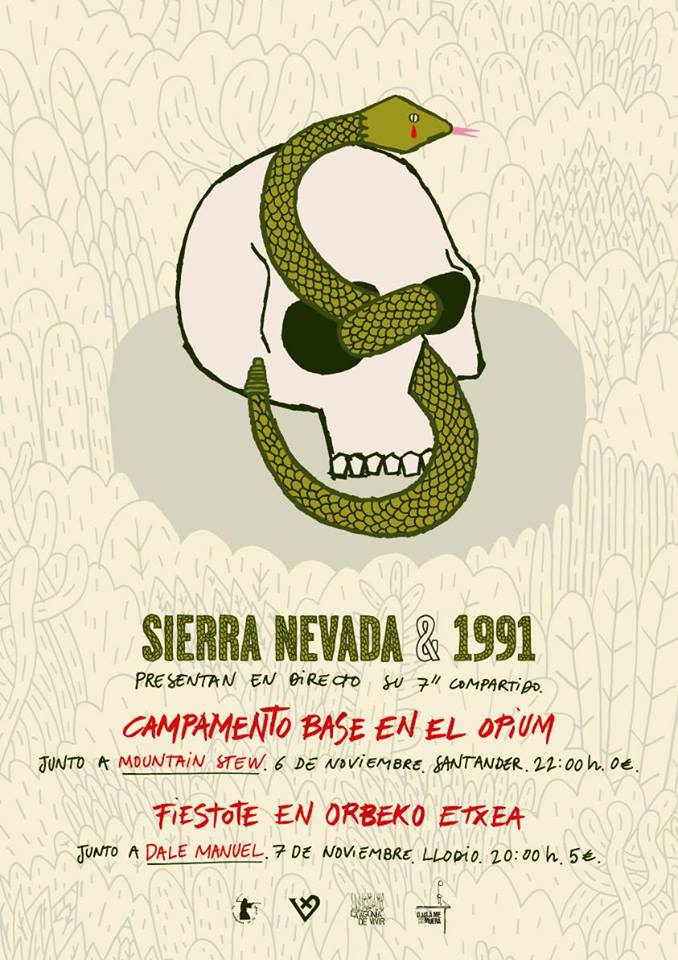 Concierto de Sierra Nevada y 1991 en el Opium en Santander