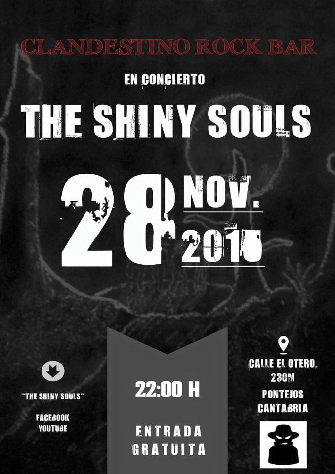 Concierto de The Shiny Souls en Clandestino en Pontejos
