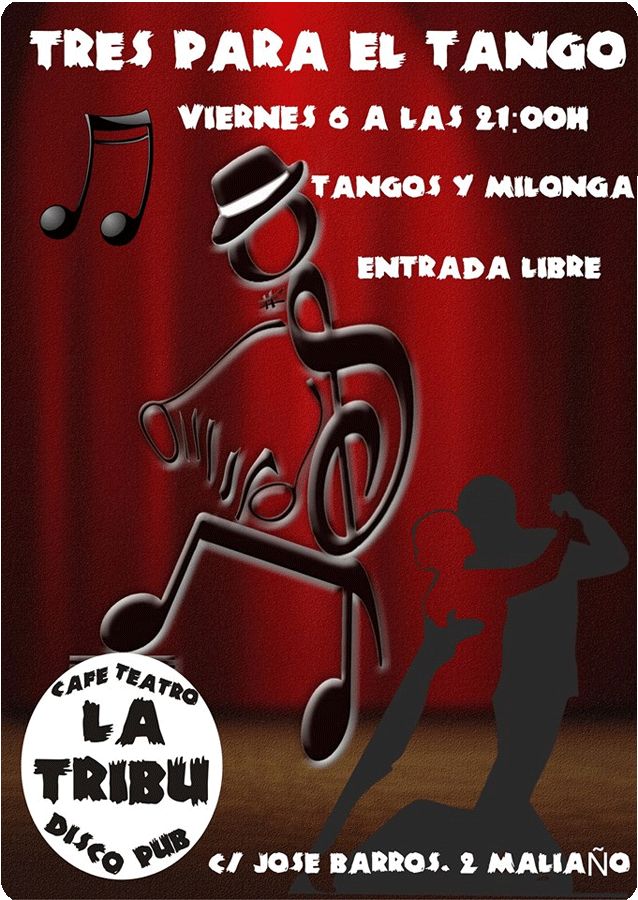 Concierto de Tres para Tango en La Tribu en Maliaño