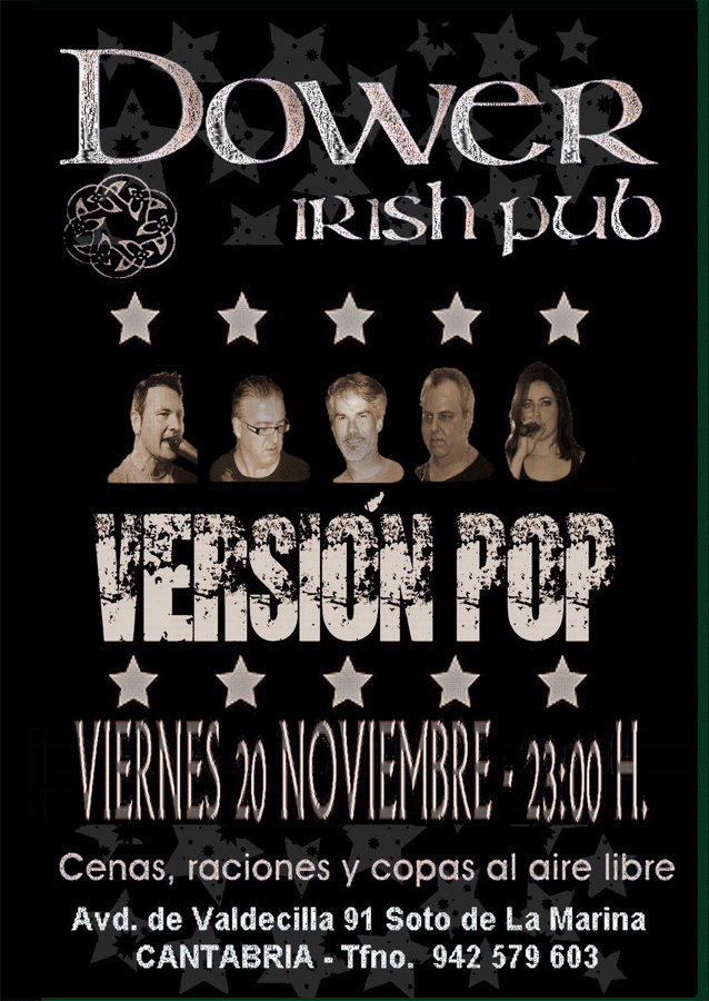 Concierto de Versión Pop en el Dower en Soto de la Marina