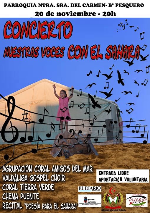 Concierto nuestras voces por el Sáhara en Santander