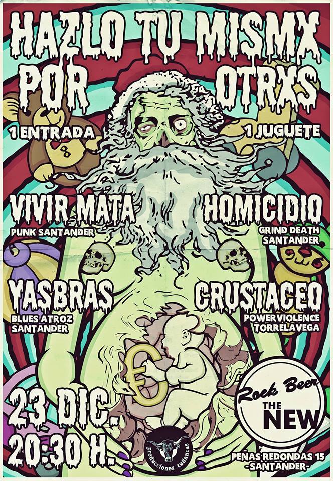 Concierto solidario en el Rock Beer The New en Santander