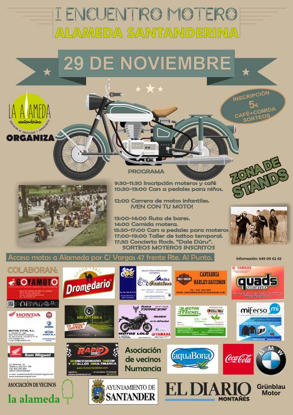 Encuentro motero Alameda santanderina
