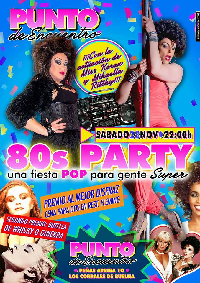 Fiesta de Los 80 y actuaciones en Punto de Encuentro de Los Corrales de Buelna