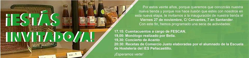 Fiesta del Comercio justo de intermon Oxfam en Santander