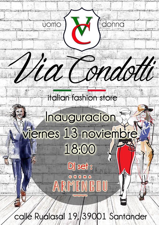Fiesta inauguración del Via Condotti en Santander