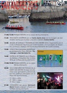 Fiestas de San Andrés 2015 en Castro Urdiales programa