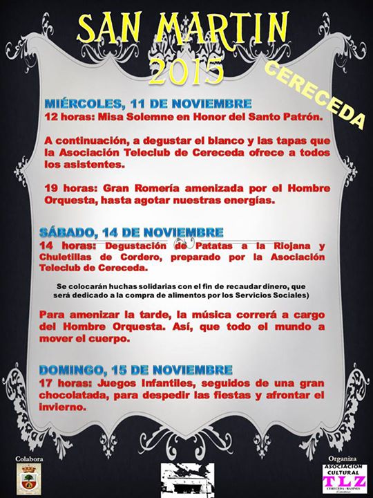 Fiestas de San Martín en Cereceda