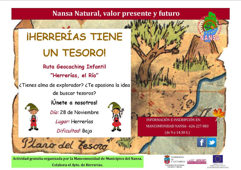 Geocaching para Niños. «Herrerías tiene un tesoro»