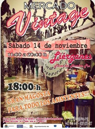 Mercado Vintage y magosta en Lierganes