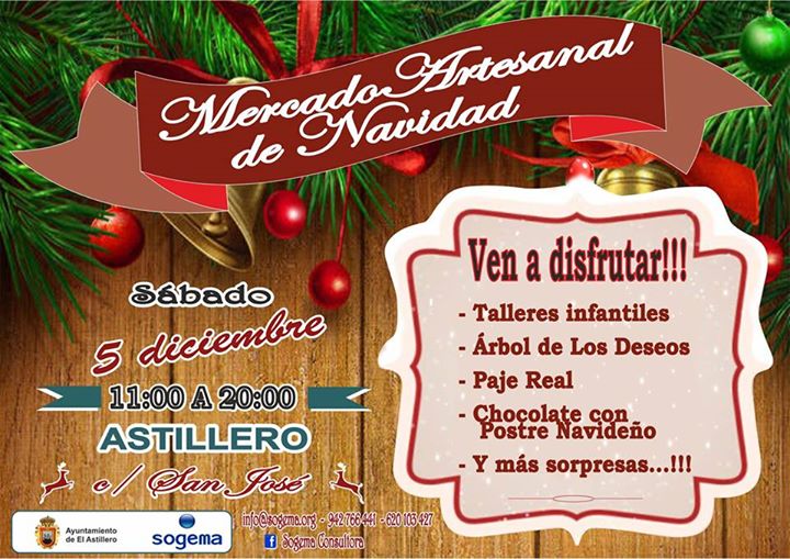Mercado artesanal de Navidad 2015 en Astillero