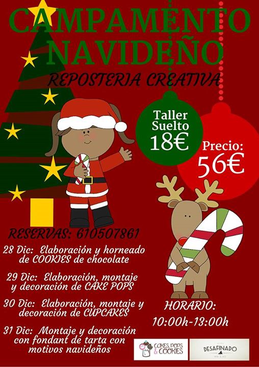 Taller navideño de reposteria creativa en Desafinado en Liencres