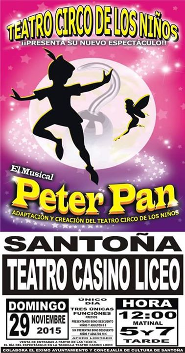 Teatro, Circo y musical,Peter Pan en Santoña