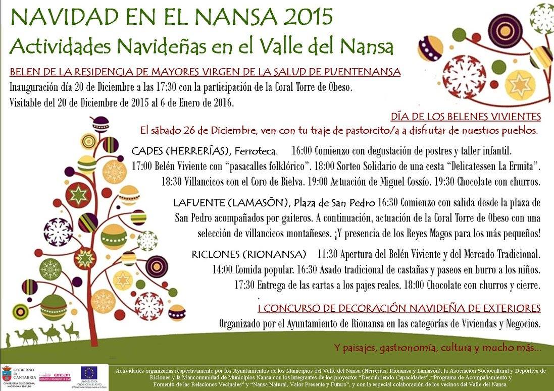 Actividades navideñas 2015 en el valle del Nansa