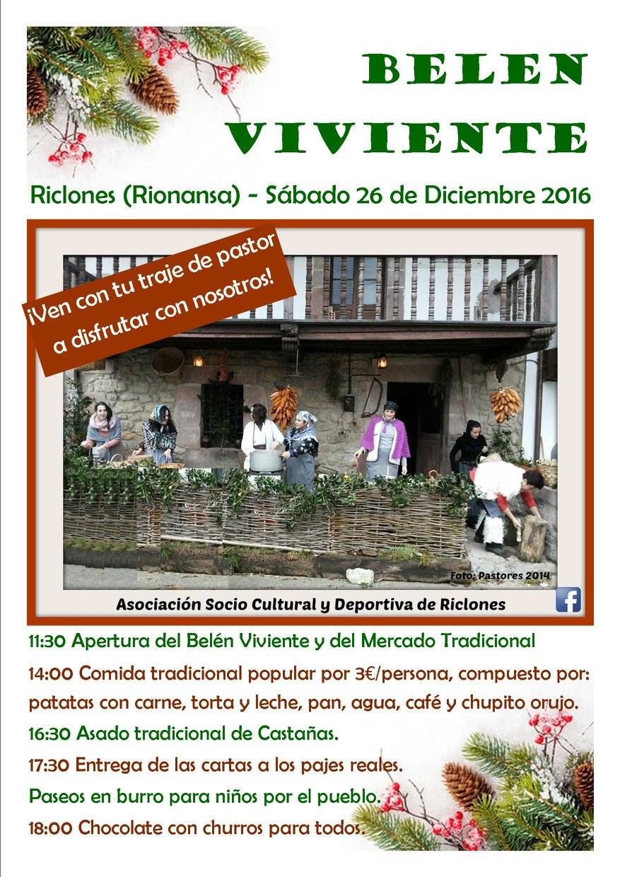 Belén viviente y actividades en Riclones