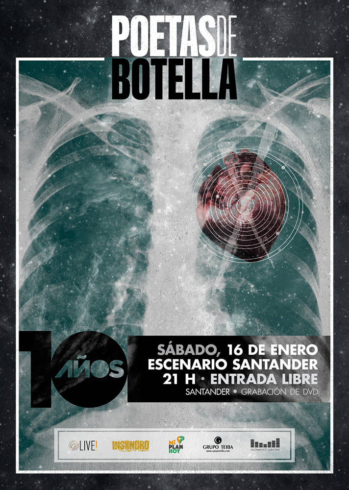 X Aniversario de Poetas de Botella – 16 enero en Escenario Santander