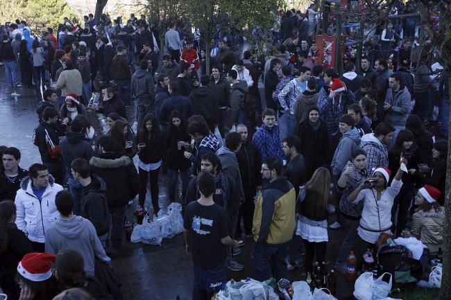 Champanada 2015 en el parque de la Teja en Santander