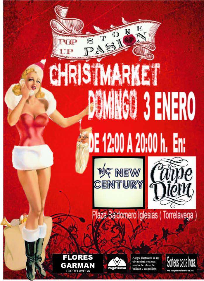 Chrismarket pop up store pasión en Torrelavega