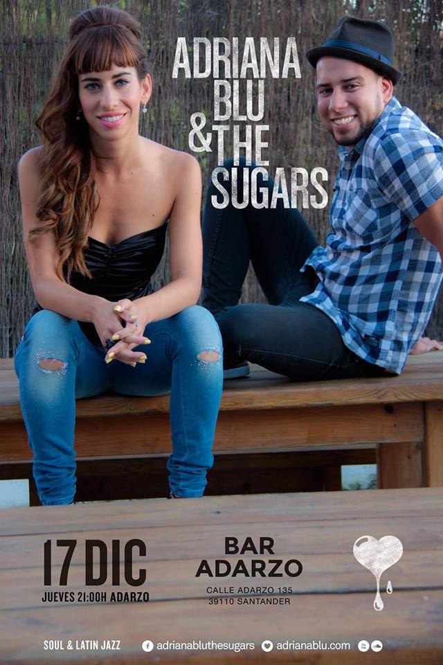 Concierto de Adriana Blu y The Sugars en el Bar Adarzo de Santander