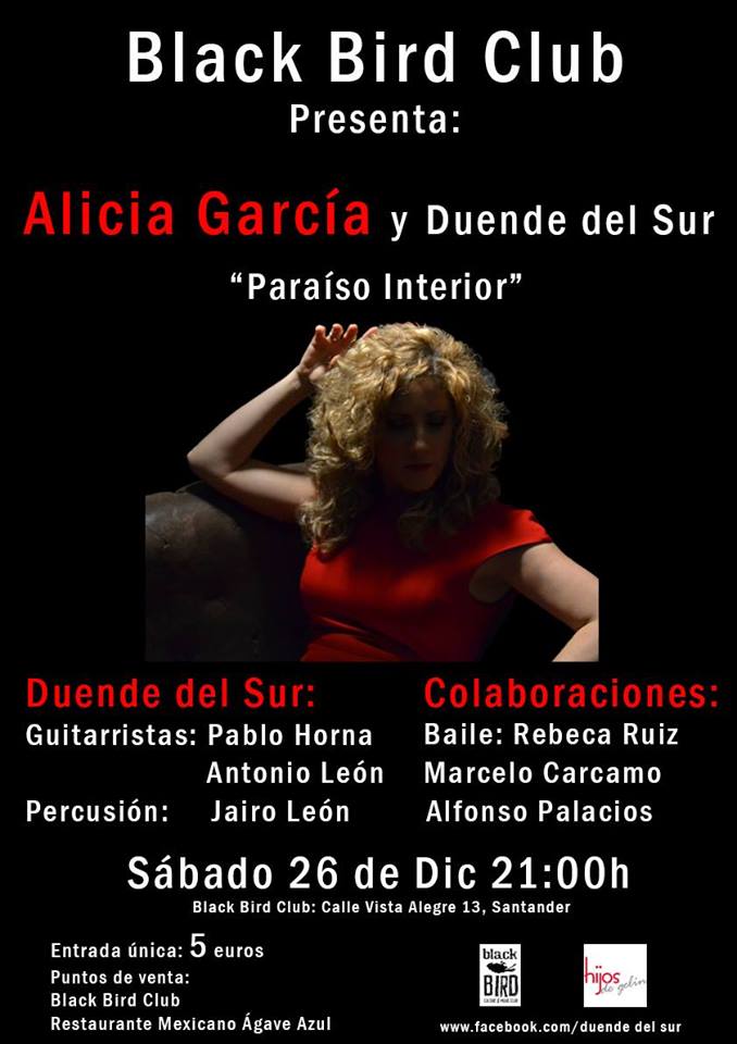 Concierto de Alicia García y Duende del Sur en el Black Bird en Santander