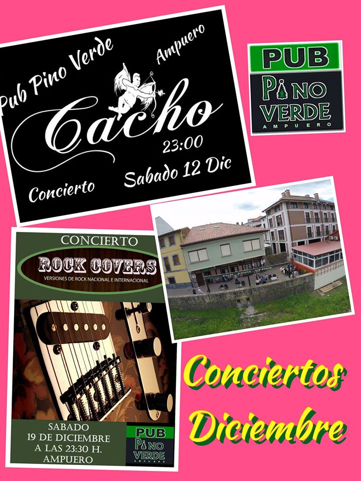 Concierto de Cacho y de Rock Covers en Ampuero