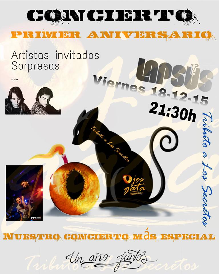 Concierto de Ojos de Gata en el Lapsus en Santander