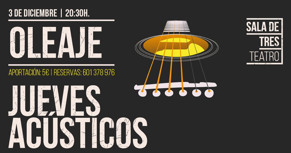 Concierto de Oleaje en la Sala de Tres en Santander