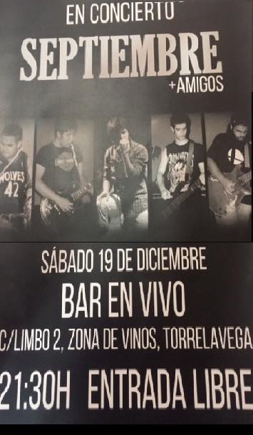 Concierto de Septiembre en el bar En Vivo de Torrelavega