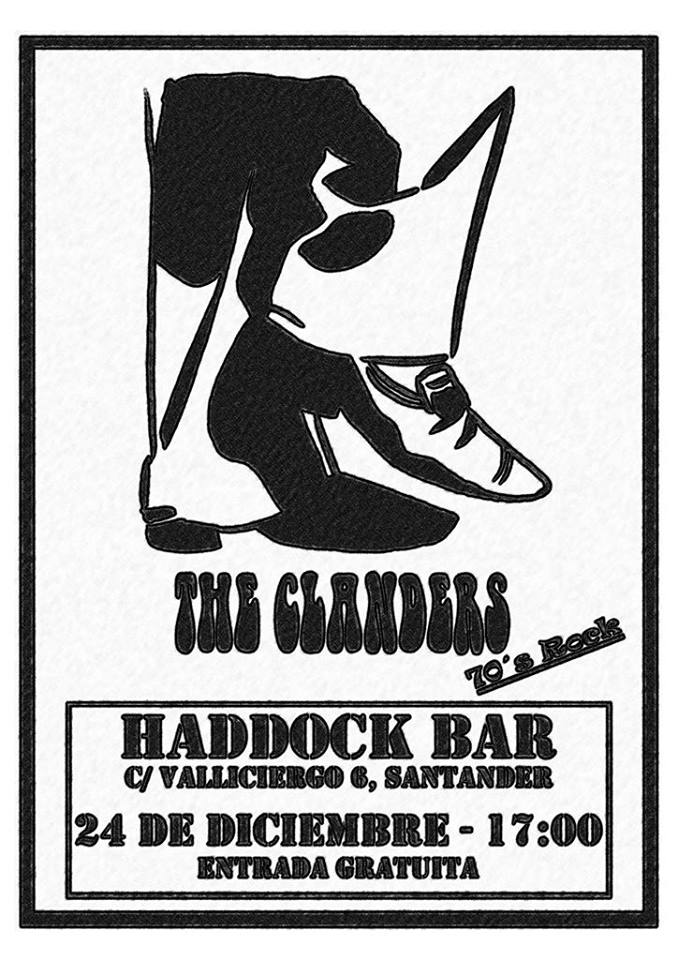Concierto de The Clanders en el Haddock en Santander