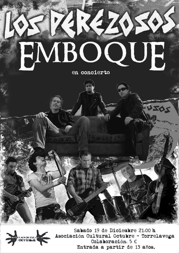 Concierto de los Perezosos y Emboque en A.C. Octubre de Torrelavega