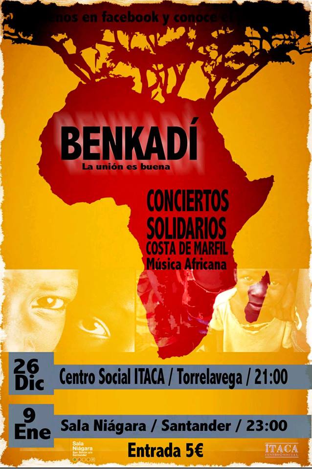 Concierto solidario Benkadi en El Niágara en Santander