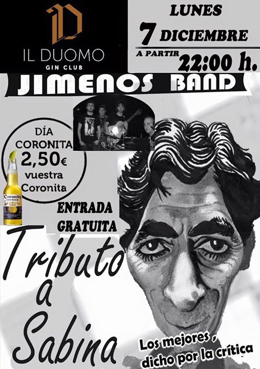 Concierto tributo a Sabina en Il Duomo en Santander